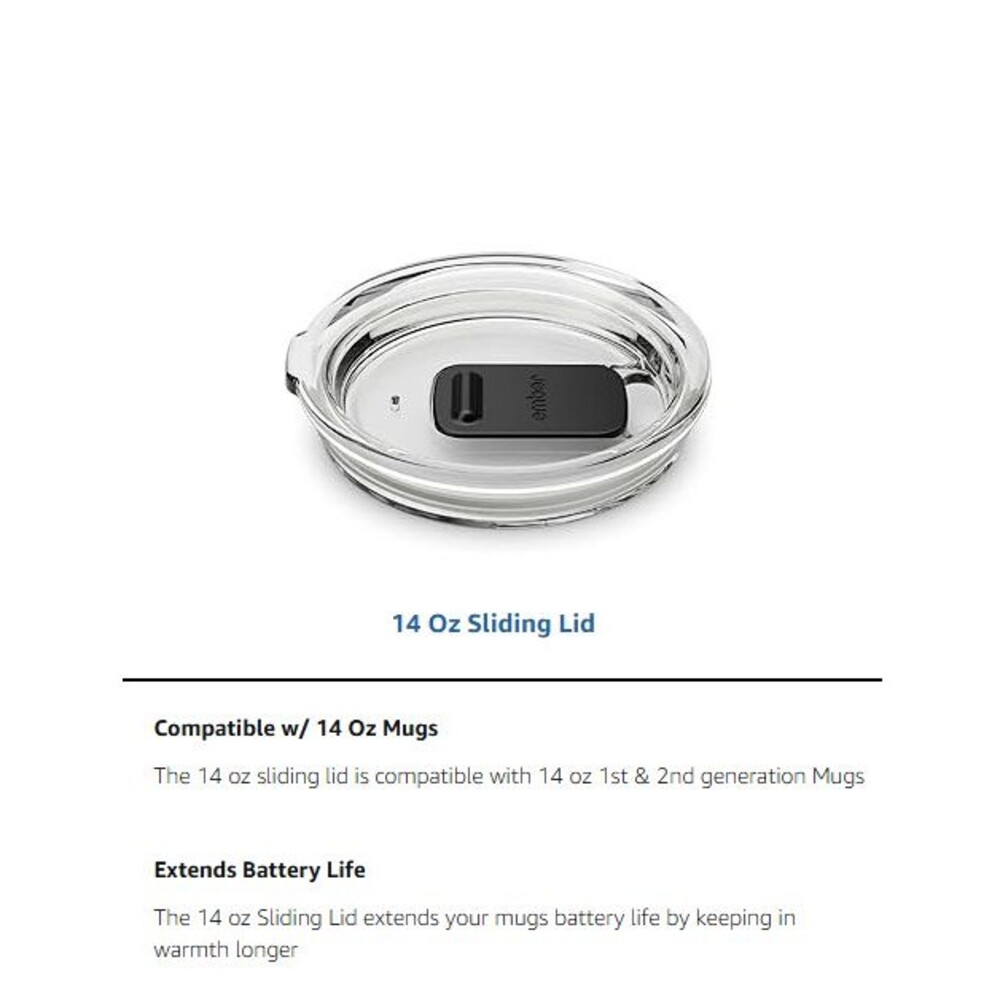 Ember Sliding Lid, Splash-Proof Ember Mug Lid for First & Second Gen 14oz - Picture 5 of 5